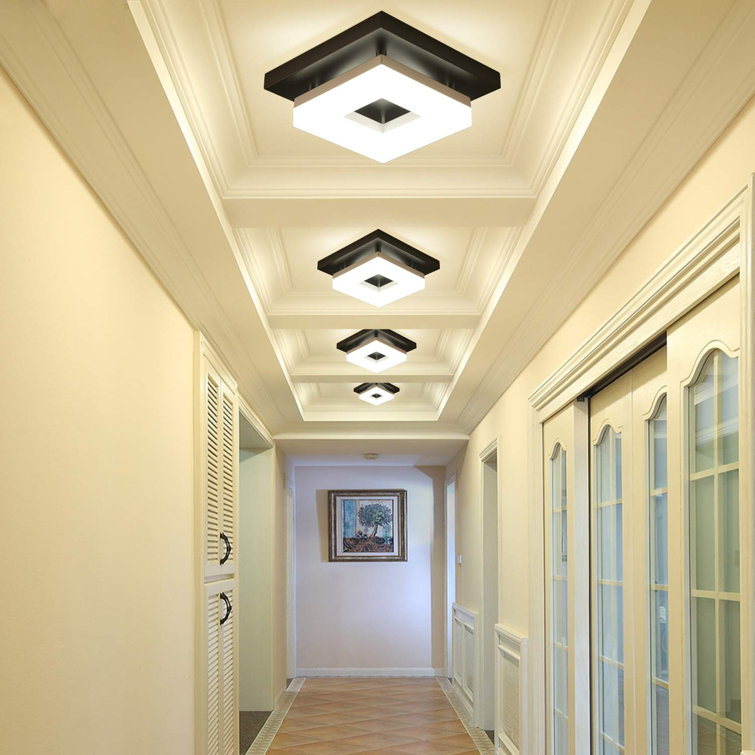 Wrought Studio 8In Flush Mount Led Ceiling Light Fixtures 8 Watt Modern